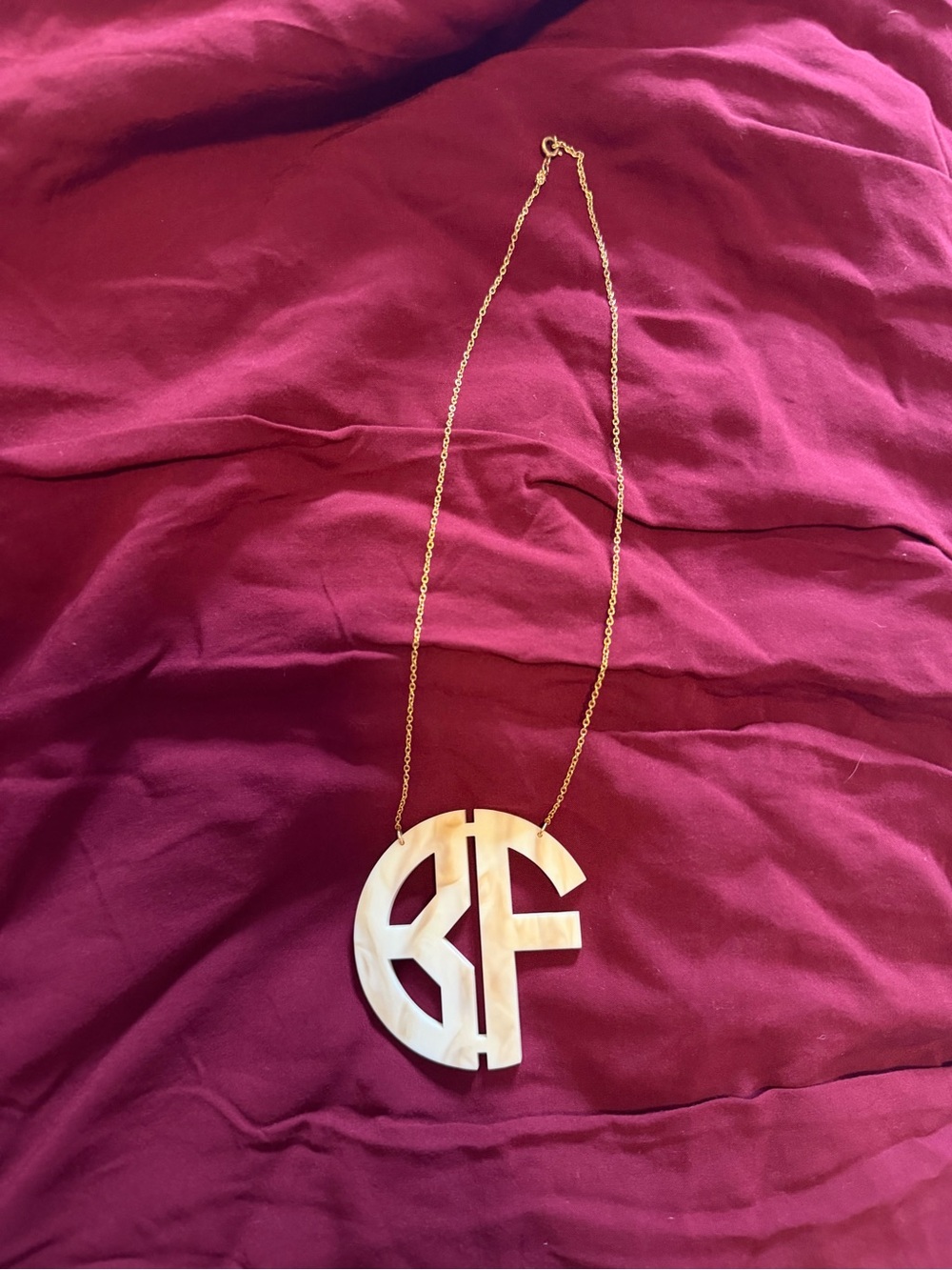Bauble bar initial necklace